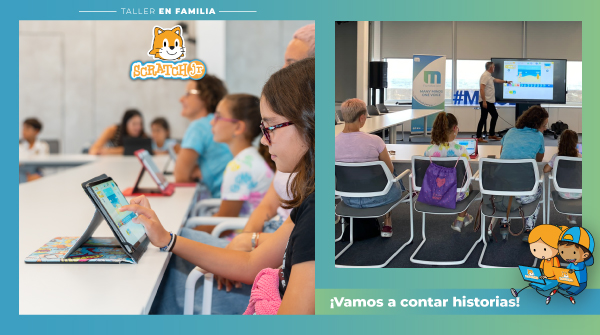 Vamos a contar historias, taller de Srcratch Jr. Fundación Martínez